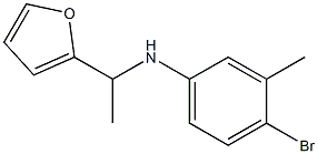 4-bromo-N-[1-(furan-2-yl)ethyl]-3-methylaniline Struktur