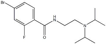 4-bromo-N-[2-(diisopropylamino)ethyl]-2-fluorobenzamide Struktur