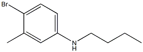 4-bromo-N-butyl-3-methylaniline Struktur