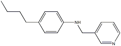 4-butyl-N-(pyridin-3-ylmethyl)aniline Struktur