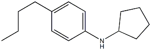 4-butyl-N-cyclopentylaniline Struktur