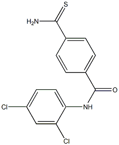 4-carbamothioyl-N-(2,4-dichlorophenyl)benzamide Struktur