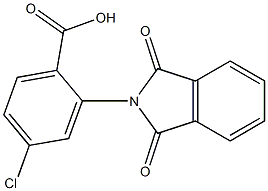 4-chloro-2-(1,3-dioxo-2,3-dihydro-1H-isoindol-2-yl)benzoic acid Struktur