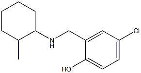 4-chloro-2-{[(2-methylcyclohexyl)amino]methyl}phenol Struktur