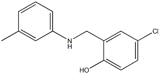 4-chloro-2-{[(3-methylphenyl)amino]methyl}phenol Struktur