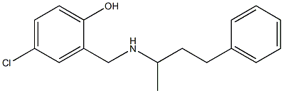 4-chloro-2-{[(4-phenylbutan-2-yl)amino]methyl}phenol Struktur