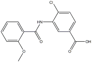 4-chloro-3-[(2-methoxybenzene)amido]benzoic acid Struktur