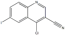 4-chloro-6-iodoquinoline-3-carbonitrile Struktur