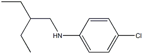 4-chloro-N-(2-ethylbutyl)aniline Struktur