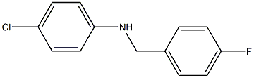 4-chloro-N-[(4-fluorophenyl)methyl]aniline Struktur