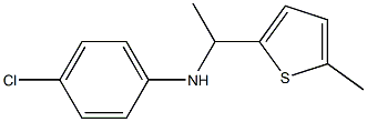 4-chloro-N-[1-(5-methylthiophen-2-yl)ethyl]aniline Struktur