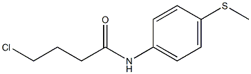 4-chloro-N-[4-(methylsulfanyl)phenyl]butanamide Struktur