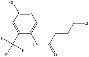 4-chloro-N-[4-chloro-2-(trifluoromethyl)phenyl]butanamide Struktur