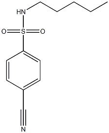 4-cyano-N-pentylbenzenesulfonamide Struktur