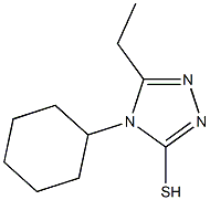 4-cyclohexyl-5-ethyl-4H-1,2,4-triazole-3-thiol Structure