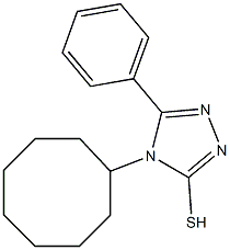 4-cyclooctyl-5-phenyl-4H-1,2,4-triazole-3-thiol Struktur