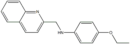 4-ethoxy-N-(quinolin-2-ylmethyl)aniline Struktur