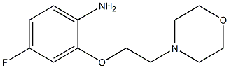 4-fluoro-2-[2-(morpholin-4-yl)ethoxy]aniline Struktur