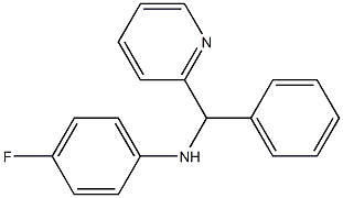 4-fluoro-N-[phenyl(pyridin-2-yl)methyl]aniline Struktur