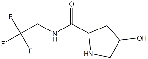 4-hydroxy-N-(2,2,2-trifluoroethyl)pyrrolidine-2-carboxamide Struktur