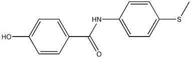 4-hydroxy-N-[4-(methylsulfanyl)phenyl]benzamide Struktur