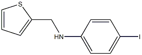 4-iodo-N-(thiophen-2-ylmethyl)aniline Struktur