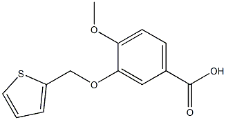 4-methoxy-3-(thien-2-ylmethoxy)benzoic acid Struktur