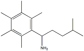 4-methyl-1-(2,3,4,5,6-pentamethylphenyl)pentan-1-amine Struktur