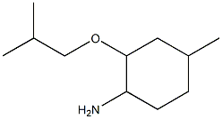 4-methyl-2-(2-methylpropoxy)cyclohexan-1-amine Struktur