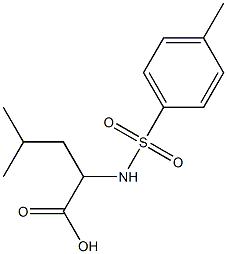 4-methyl-2-[(4-methylbenzene)sulfonamido]pentanoic acid Struktur