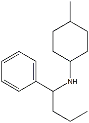 4-methyl-N-(1-phenylbutyl)cyclohexan-1-amine Struktur