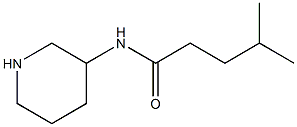 4-methyl-N-(piperidin-3-yl)pentanamide Struktur