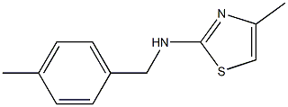 4-methyl-N-[(4-methylphenyl)methyl]-1,3-thiazol-2-amine Struktur