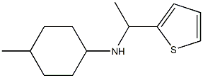 4-methyl-N-[1-(thiophen-2-yl)ethyl]cyclohexan-1-amine Struktur