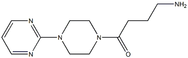 4-oxo-4-(4-pyrimidin-2-ylpiperazin-1-yl)butan-1-amine Struktur