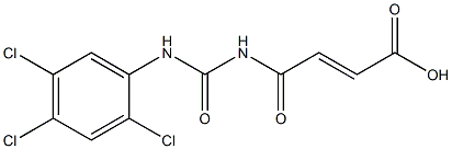 4-oxo-4-{[(2,4,5-trichlorophenyl)carbamoyl]amino}but-2-enoic acid Struktur