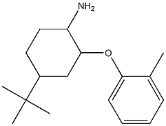 4-tert-butyl-2-(2-methylphenoxy)cyclohexan-1-amine Struktur