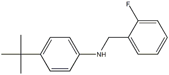 4-tert-butyl-N-[(2-fluorophenyl)methyl]aniline Struktur