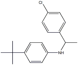 4-tert-butyl-N-[1-(4-chlorophenyl)ethyl]aniline Struktur