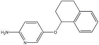 5-(1,2,3,4-tetrahydronaphthalen-1-yloxy)pyridin-2-amine Struktur