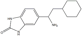 5-(1-amino-2-cyclohexylethyl)-2,3-dihydro-1H-1,3-benzodiazol-2-one Struktur