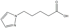 5-(1H-pyrazol-1-yl)pentanoic acid Struktur