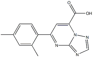 5-(2,4-dimethylphenyl)-[1,2,4]triazolo[1,5-a]pyrimidine-7-carboxylic acid Struktur