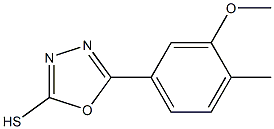 5-(3-methoxy-4-methylphenyl)-1,3,4-oxadiazole-2-thiol Struktur