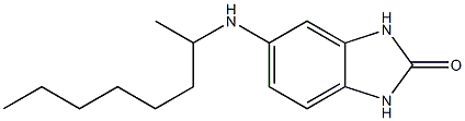 5-(octan-2-ylamino)-2,3-dihydro-1H-1,3-benzodiazol-2-one Struktur