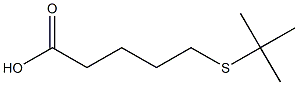 5-(tert-butylsulfanyl)pentanoic acid Struktur