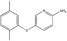 5-[(2,5-dimethylphenyl)sulfanyl]pyridin-2-amine Struktur