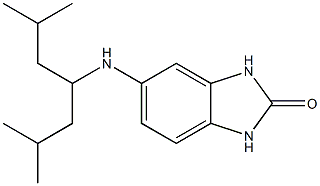 5-[(2,6-dimethylheptan-4-yl)amino]-2,3-dihydro-1H-1,3-benzodiazol-2-one Struktur