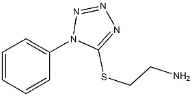 5-[(2-aminoethyl)sulfanyl]-1-phenyl-1H-1,2,3,4-tetrazole Struktur