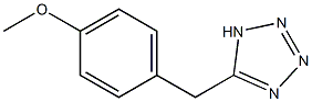 5-[(4-methoxyphenyl)methyl]-1H-1,2,3,4-tetrazole Struktur